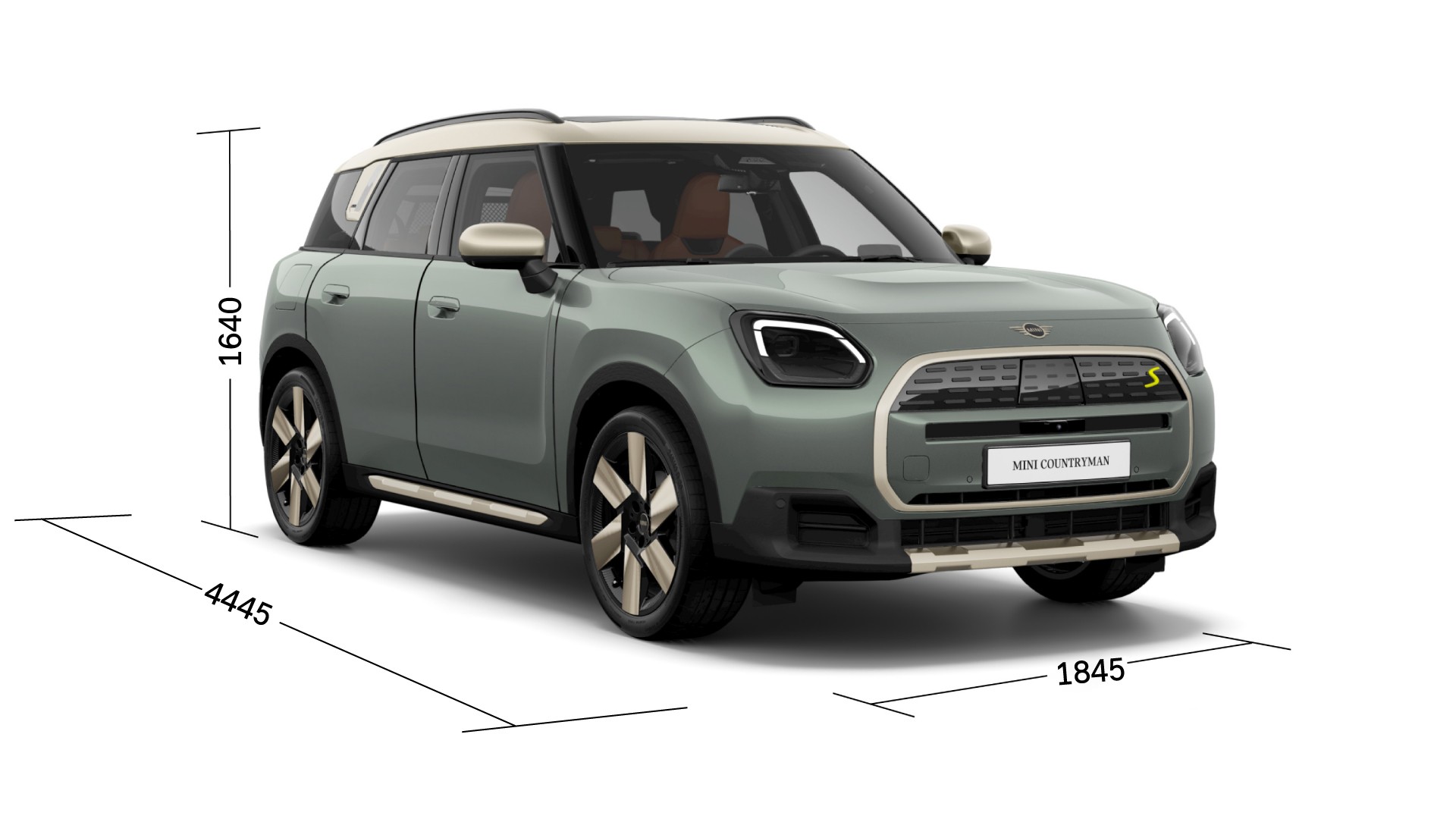 All-electric MINI Countryman - スリークォーター – サイズ